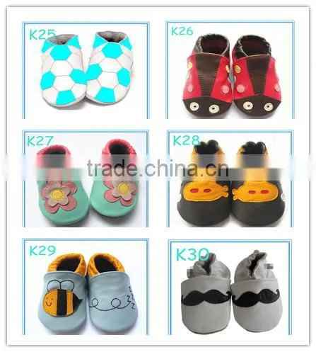 new design genuine leather infant baby shoes girl