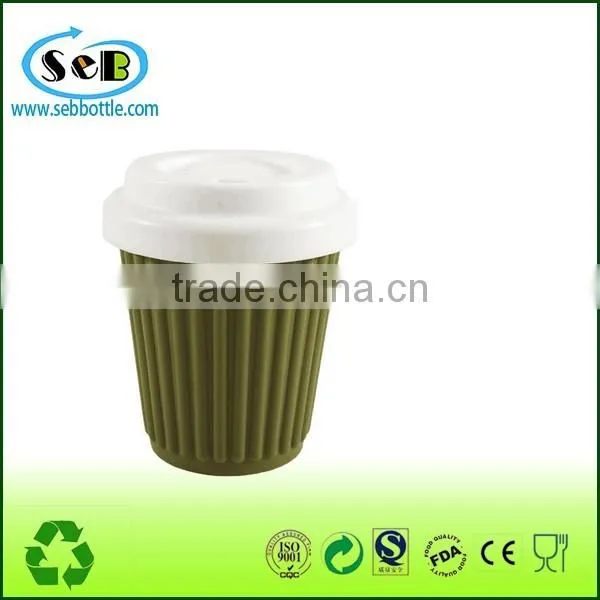 New Design High Quality silicone coffee tumbler mug with leak proof lid