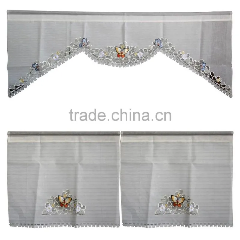 Embroidered Curtains, Kitchen Curtains