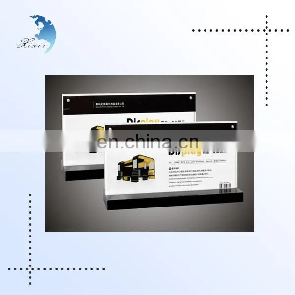 Hot sale custom printed acrylic sign holders 8.5 x 11 card advertising display stand with high quality