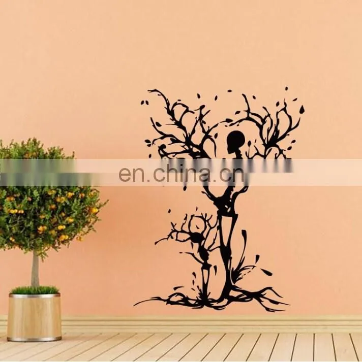Halloween Theme Skeletons Tree Window/Wall Sticker Halloween Decoration Home Decoration