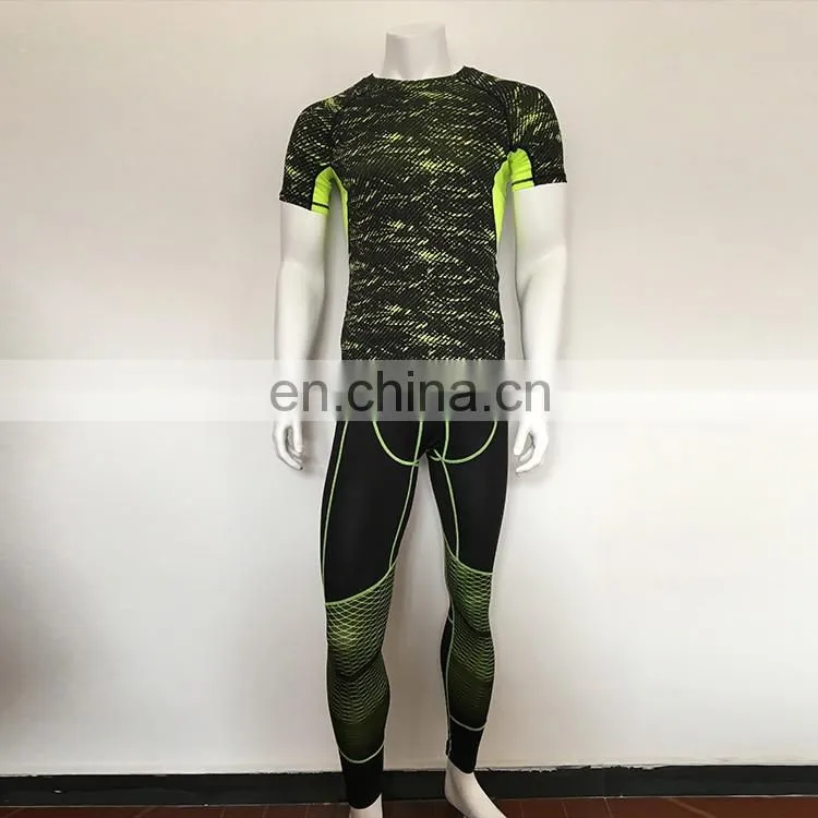 mens elastane sport seamless compression suit