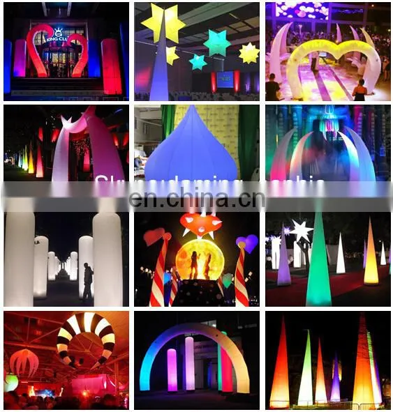 multi-colors LED lighting inflatable sun for decoration