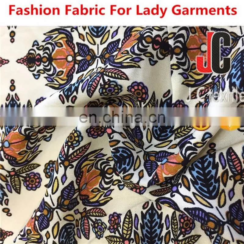 shaoxing textile new fashion 100% print viscose fabric clothing printing