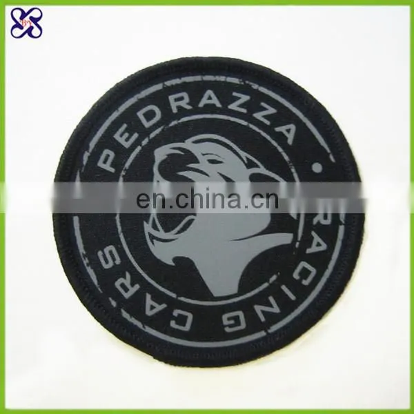 Car pattern embroidery woven label patch for decoration