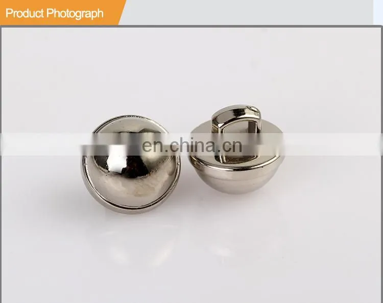 UV Plating Shinny Silver Button ABS Button BA60405