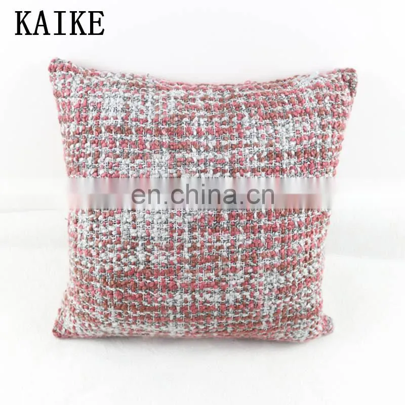 Custom new fashion headboard bed ancy yarn mandala chunky knit plush cushion