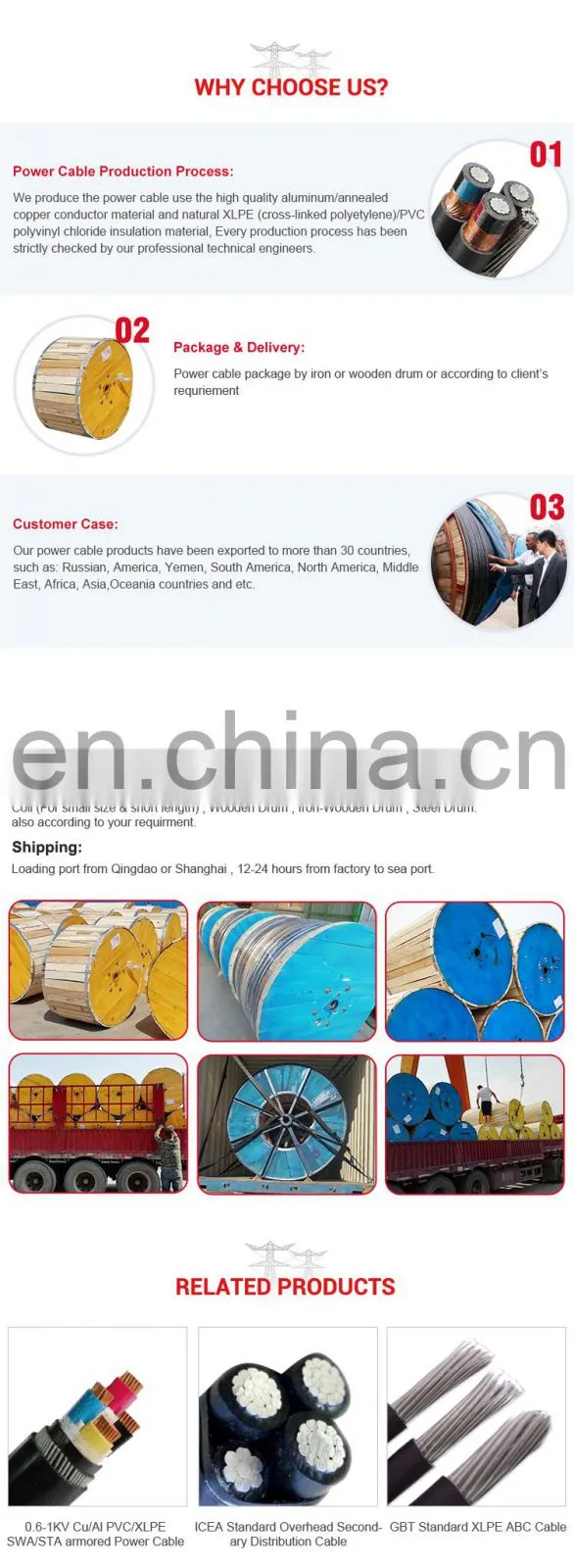 Best price 10KV aluminum or aluminum alloy conductor XLPE Insulation Overhead Application MV ABC Aerial Bundle Cable