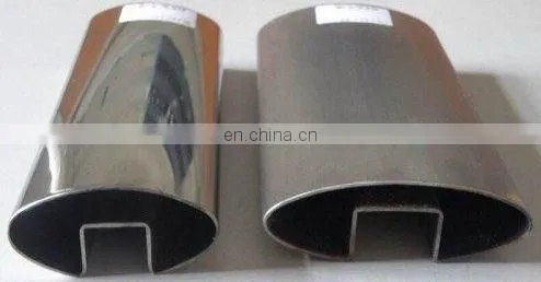 ASTM A554 standard stainless steel 316L/304/20310S round/flat grooved tube slotted pipe