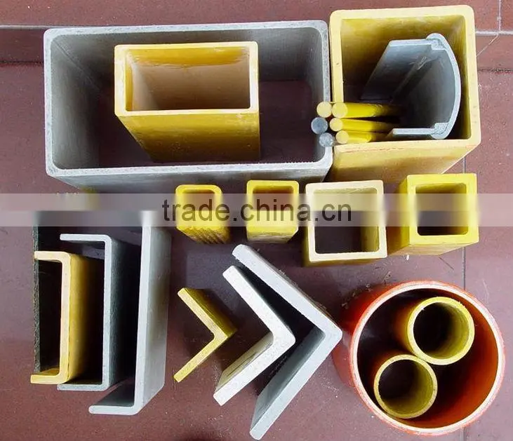 Fiberglass square tube , FRP tube by pultrusion process