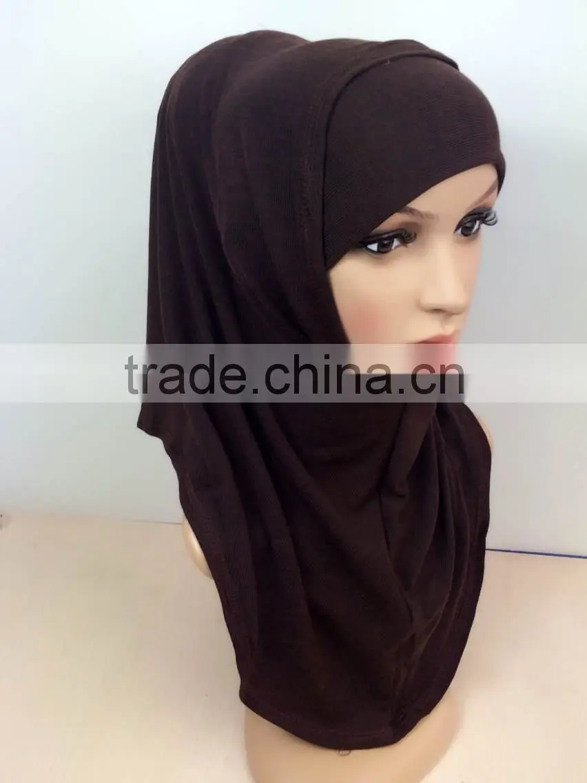 HOT 2015 cashmere ISLAMIC HEADSCARF;two piece MUSLIM HIJAB