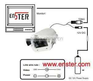 2.1 Mega Pixel HD Infrared Array light surveillance camera / outdoor waterproof license plate box Monitor