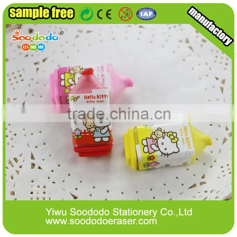 china supplier blister card packing eraser sets