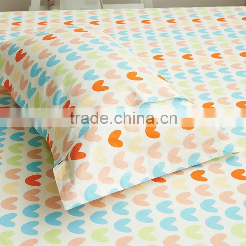 2016 chinese factory price high quality bedding set cotton cartoon bed sheet set