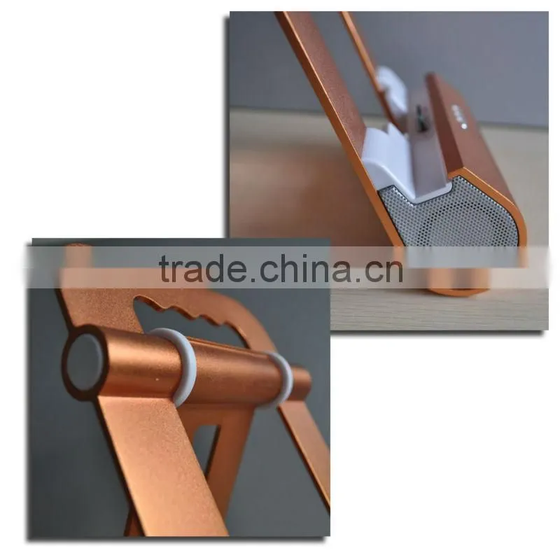 Colorful Foldable Metal speaker stand for iphone4/ipad2
