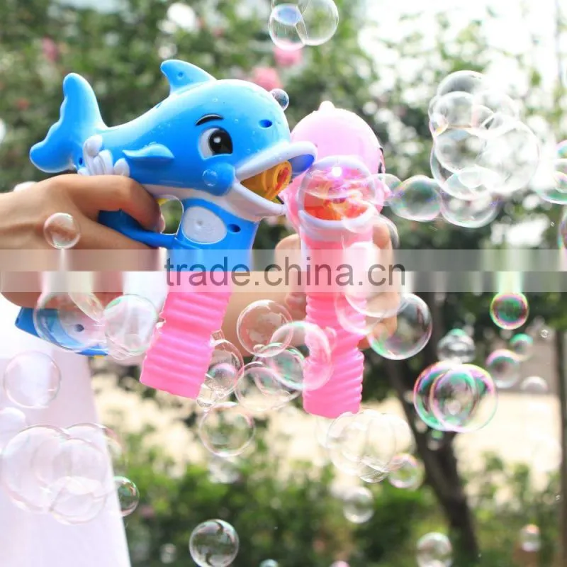 Happy winter toys true color spray paint music bubble gun for kids