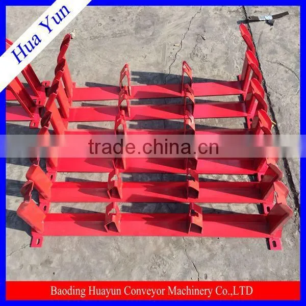 Steel Belt Conveyor Roller Idler / Self-Aligning Idler Frame