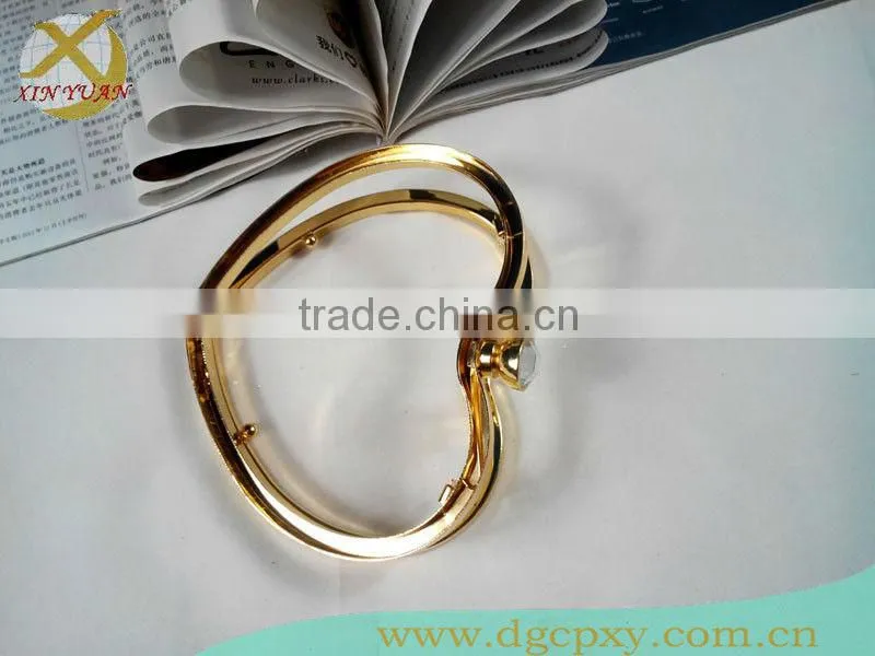 5.1 inch heart shape clutch frame for bags purses clasp