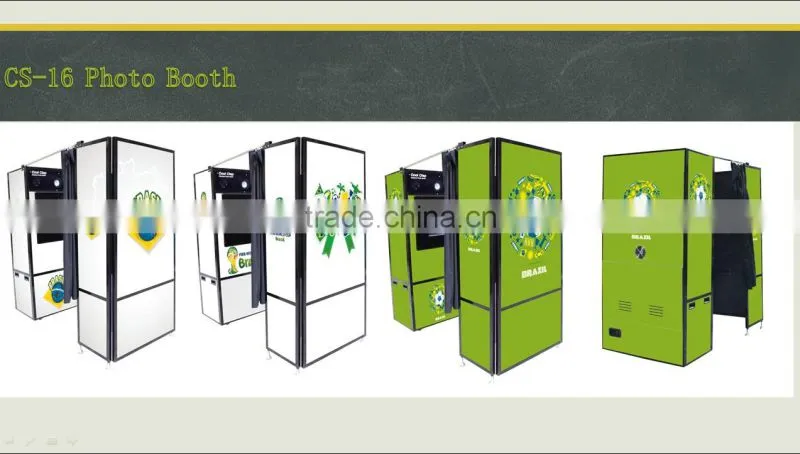 2016 Portable Photo Booth Green Screen 3D Magic
