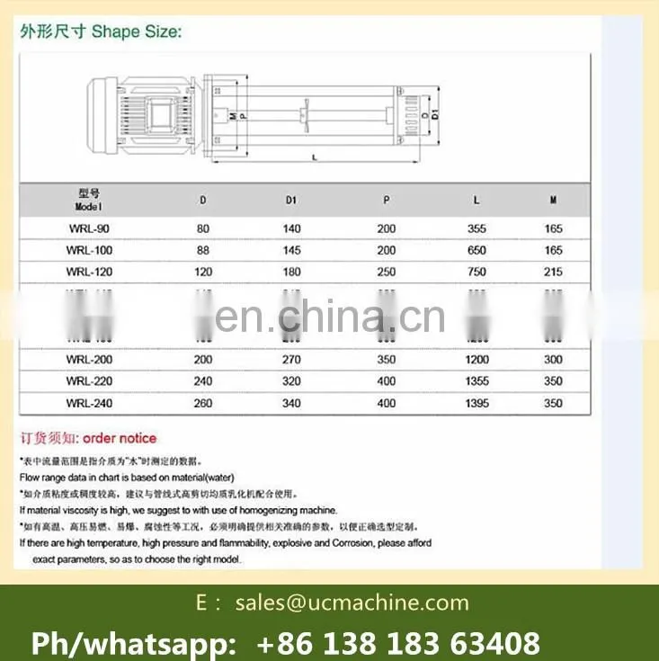 manufacture high speed homogenizer mixer high shear mixer for milk sauce