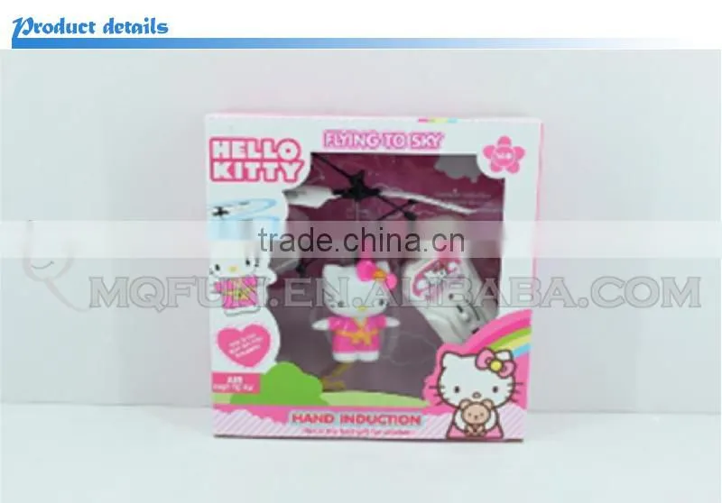 Mini Qute RC remote control flying Helicopter kawaii Hello kitty cartoon model plastic doll kids Electronic toys NO.TL607801