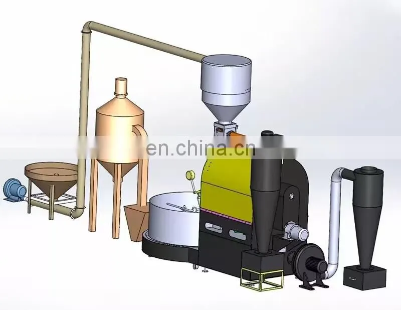 Factory commercial & Industrial coffee processing line Electricity gas roasting equipment coffee bean roaster machine