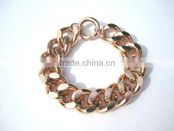 Delicate Double Chain Ring with Precious Gemstone