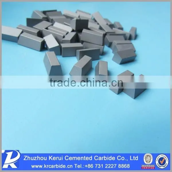 Customized brazed carbide tips for saw blade stone cutting