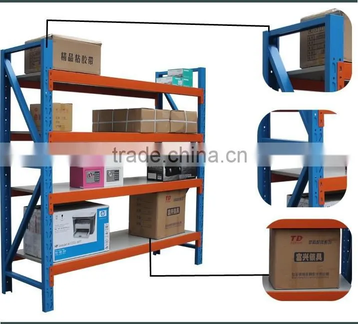 Colorful Shop Storage Furniture Custom Metal Rack Commodity Shelf