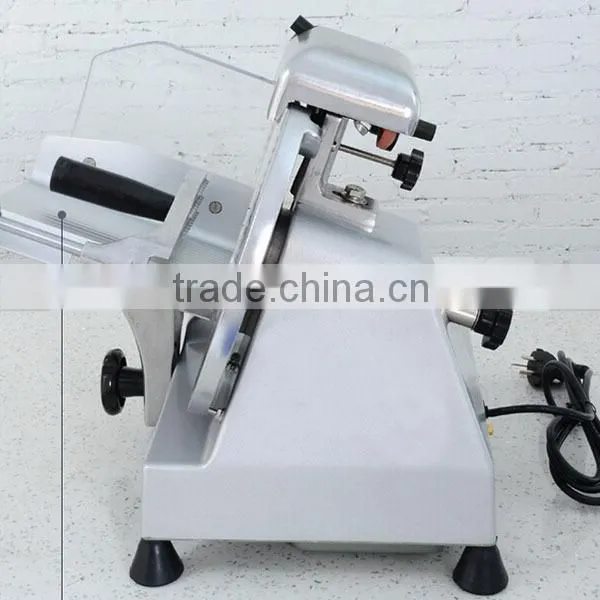 Manufacture Hotel Commercial Electric Semi Automatic Industrial Frozen Meat Slicer 10inch blade dia. 250mm