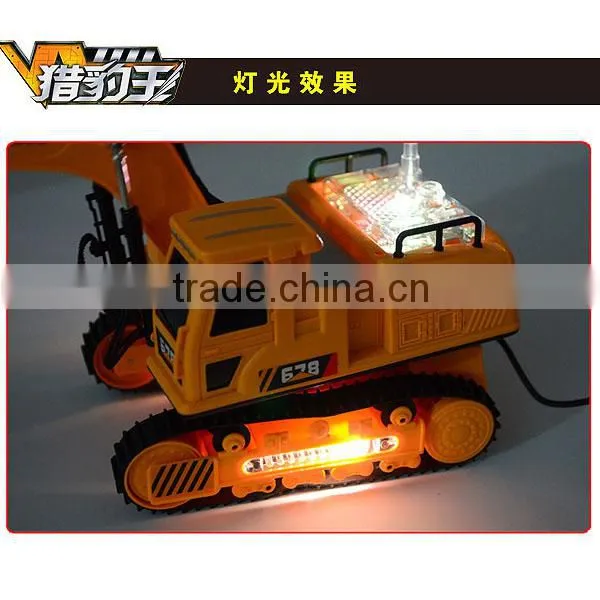 8 CH RC Crawler Excavator with light and music