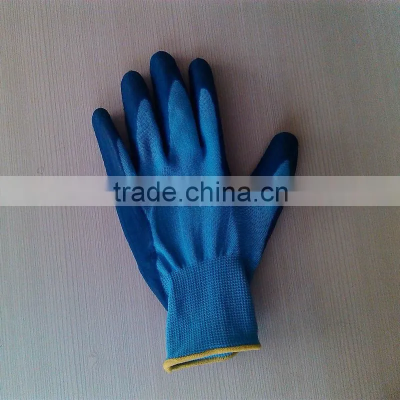 high quality 13 gauge nylon gloves coated with latex