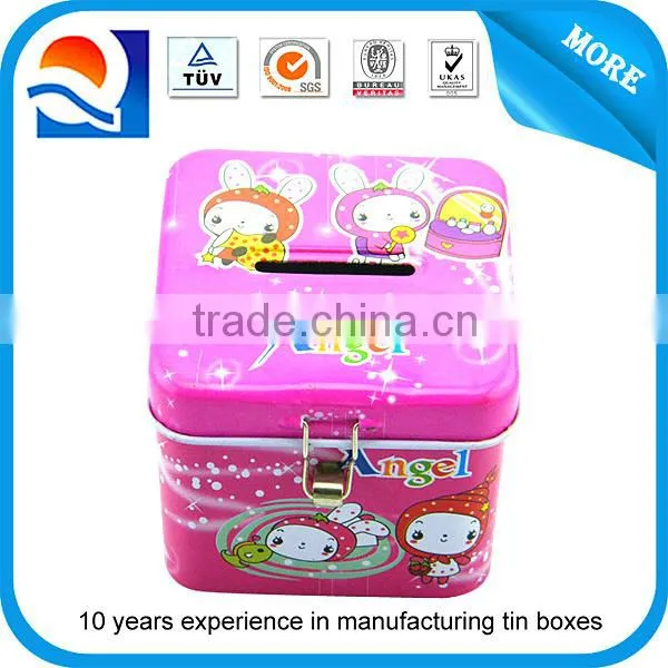 fancy christmas tin money box