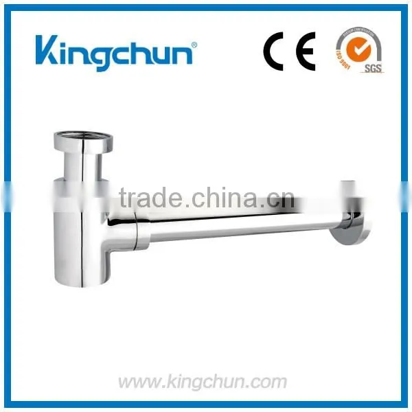 New sanitary ware basin waste accessories chrome plated bottle trap sink brass siphon(J190)