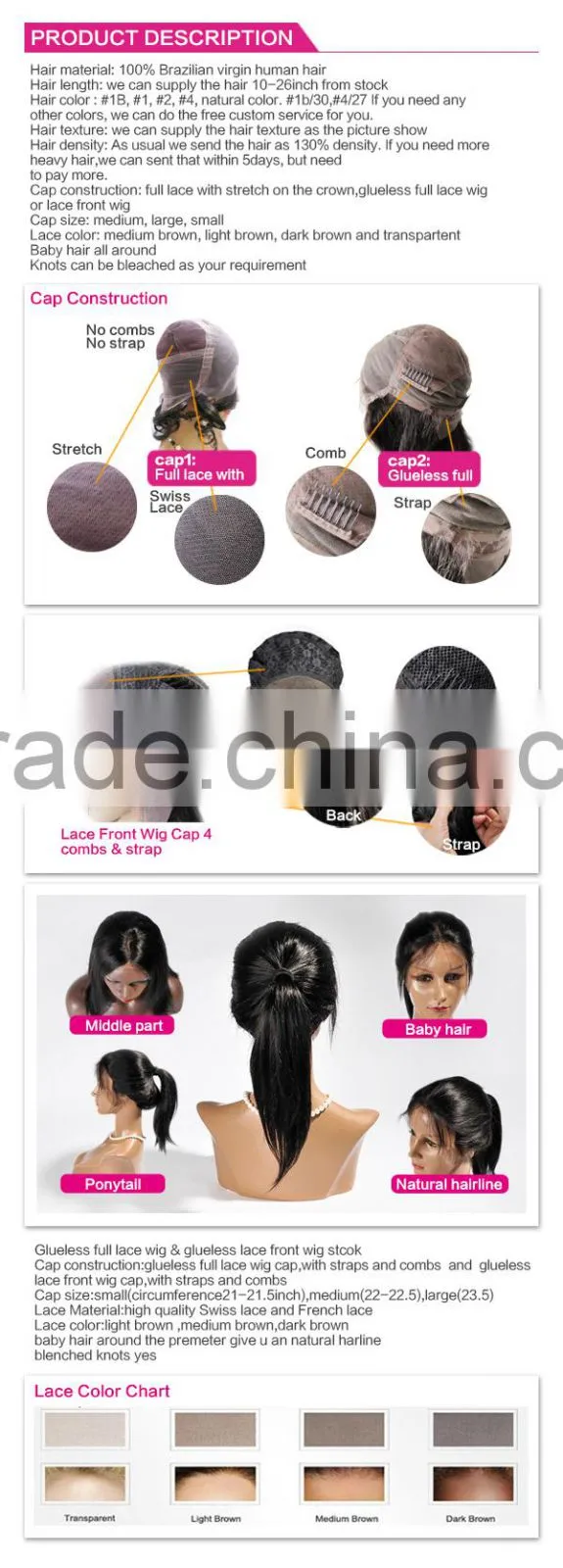 2016 Popular Mongolian kinky curly lace human hair front wig