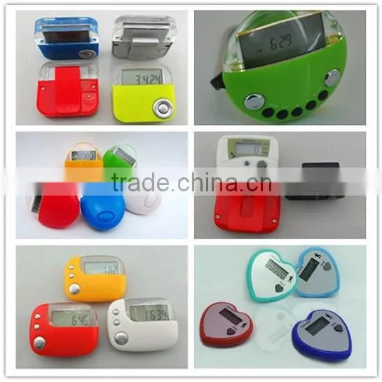 hot sale promotional heart shaped pedometer supplier