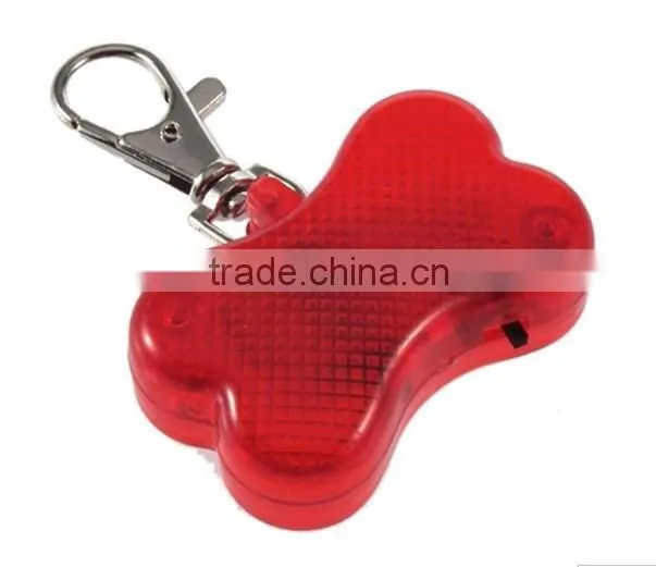 anti lost flashing bone shaped pet blinker safety walking