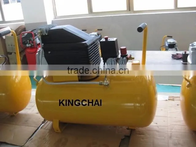 Factory KINGCHAI 2.5 HP Direct Driven Air Compressor 24L 50L Thick Tank Small Portable Air Compressor Best Price