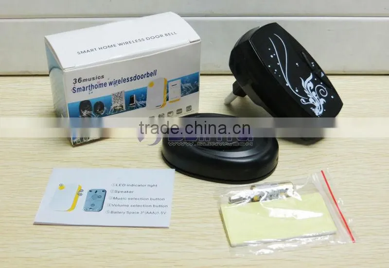 New Arrive Fashion LED 36 Tones Long Range Wireless Doorbell For Apartments