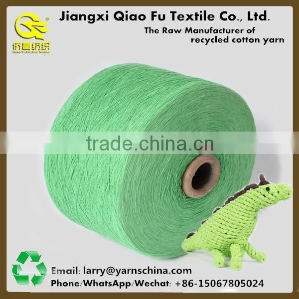 OE Recycled/Regenerated Cotton Polyester Blended Yarn Manufacturer for Hand Knitting Pet Toy