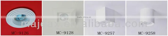 E27 Square Fluoresent Plaster decorative ceiling light