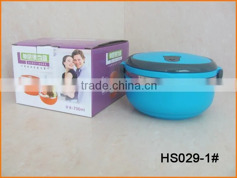 HS029 Plastic And Stainless Steel Combination Lunch Box