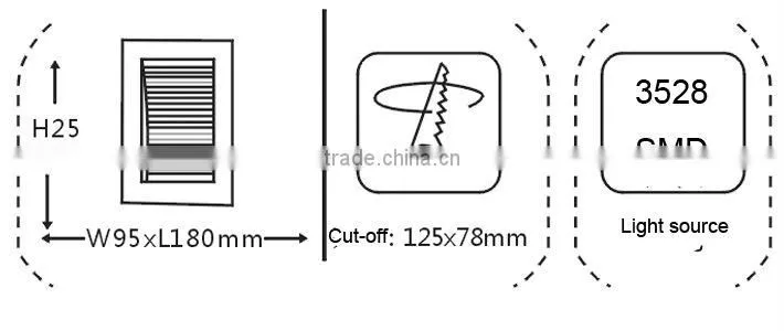LED foot light low power 1.2W LED gesso downlight