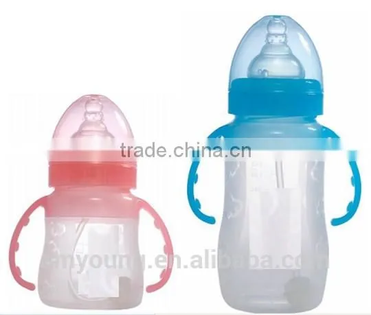 skin feel infant milk bottle food liquid silicone baby bottle