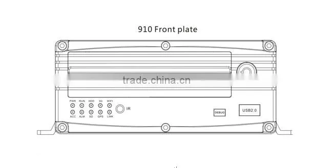 4 CHANNELS MDVR WITH 3G GPS WiFi HDD supported 960H real-time record dvr