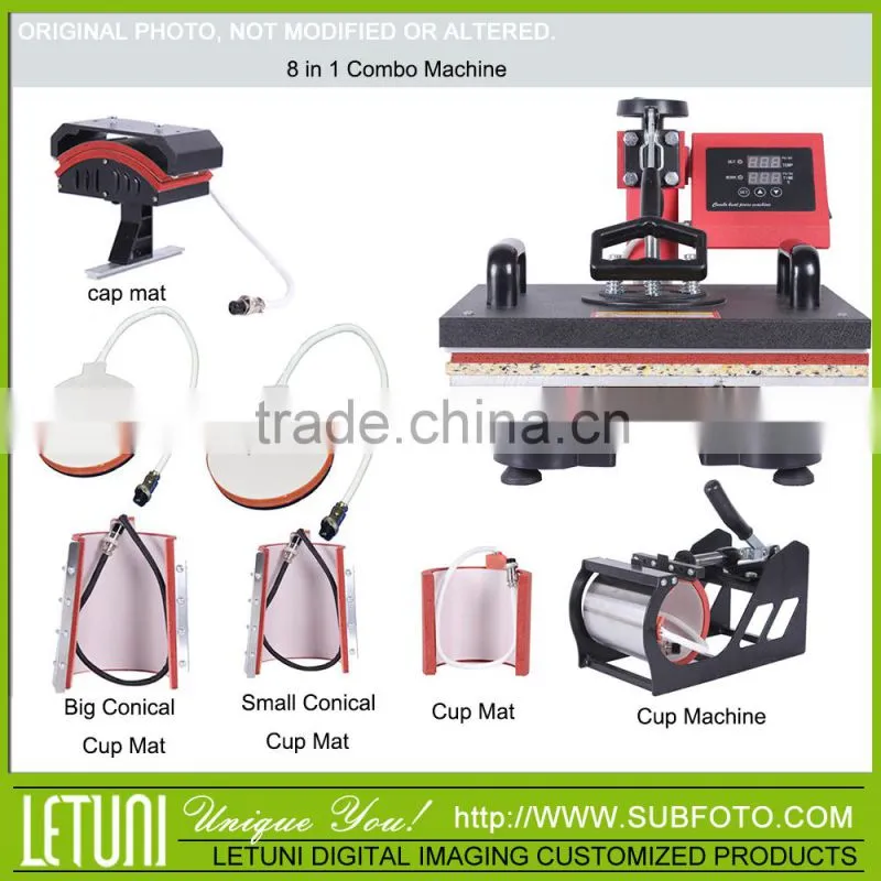8 in 1 Combo Heat Press sublimation machine