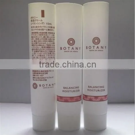 Dia 19MM packing tubes for cosmetics, matte white PE tube with screw cap
