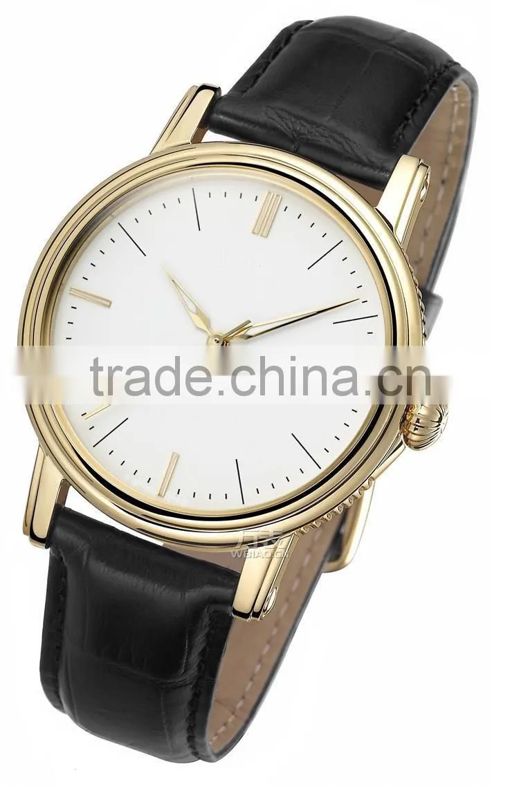 Hot popular cheap leather violet mans cool watch