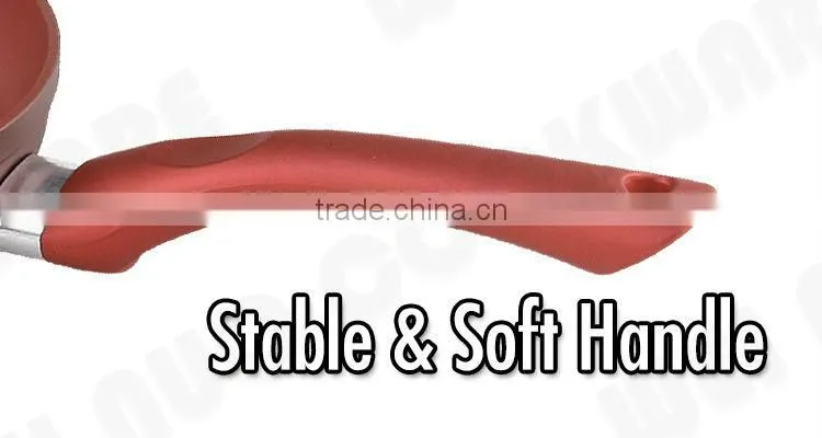 Fashion and Beautiful Aluminum Frying Pan with Silicon Handle(WNFAL-3031)