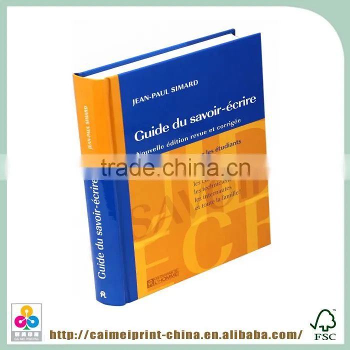 Caimei 2015 custom thick hardcover book printing with timely service